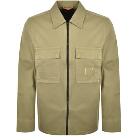 Product image for BOSS Lovel Full Zip Overshirt Beige