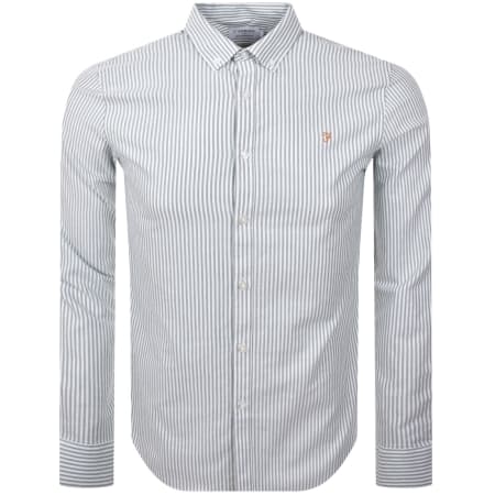 Product image for Farah Vintage Brewer Long Sleeve Shirt Green