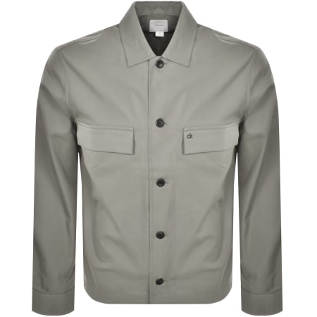 Product image for Calvin Klein Overshirt Jacket Grey