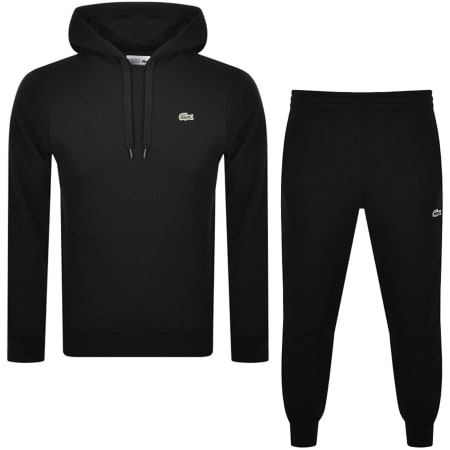 Product image for Lacoste Hooded Tracksuit Black