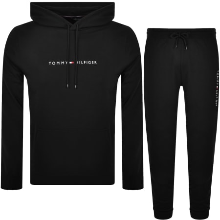 Product image for Tommy Hilfiger Hooded Tracksuit Black