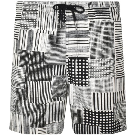 Product image for Farah Redwald Canvas Archive Print Shorts Black