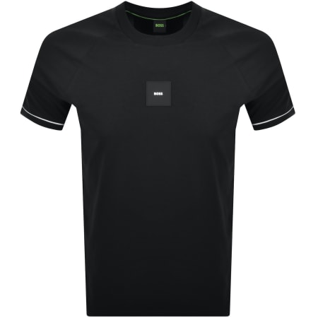 Product image for BOSS Tee Rib AC T Shirt Black