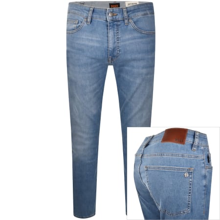 Product image for BOSS Delaware Slim Fit Jeans Mid Wash Blue