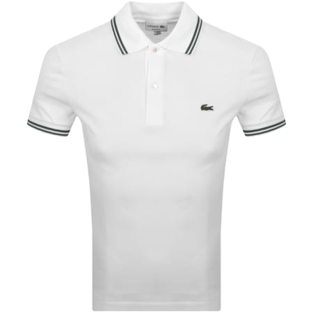 Product image for Lacoste Short Sleeved Polo T Shirt White