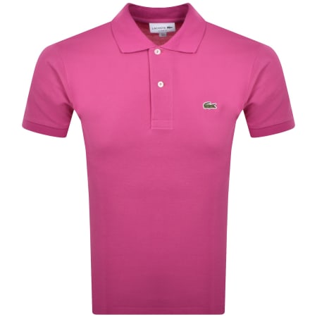 Product image for Lacoste Short Sleeved Polo T Shirt Pink