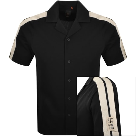 Product image for Luke 1977 Peking Tape Detail Shirt Black