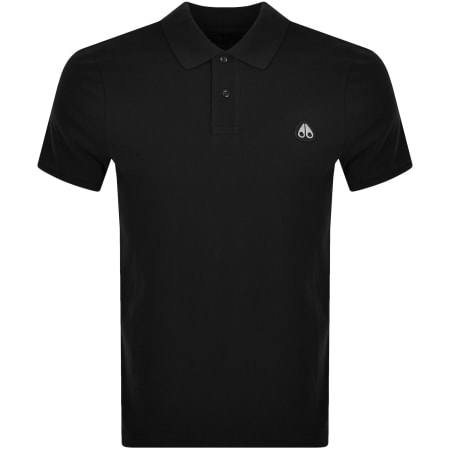 Product image for Moose Knuckles Everett Polo T Shirt Black