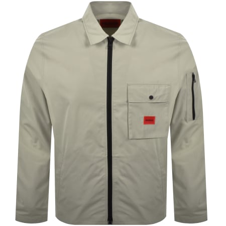 Product image for HUGO Emmond Overshirt Jacket Green