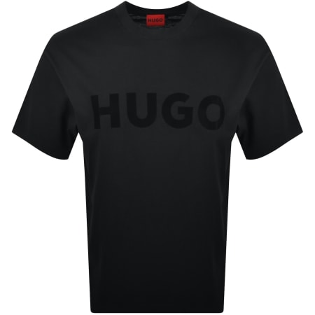 Product image for HUGO Dinkee Loose Fit T Shirt Black
