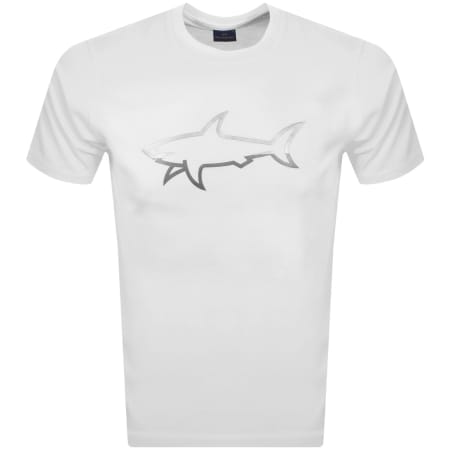 Product image for Paul And Shark Printed Logo T Shirt White