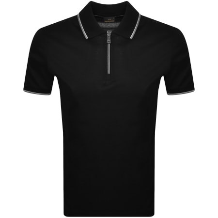 Product image for Paul And Shark Logo Polo T Shirt Black