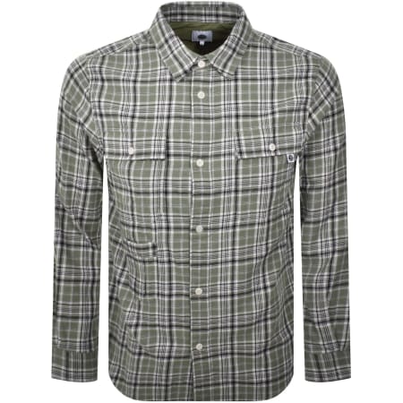 Product image for Pretty Green Thornley Check Shirt Green