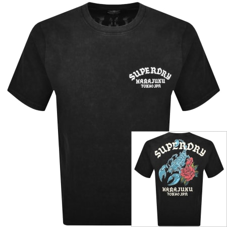Product image for Superdry Neo Trad Tattoo T Shirt Black