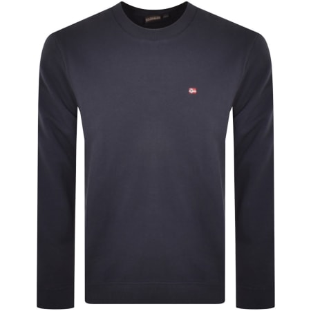 Product image for Napapijri Balis Flag Logo Sweatshirt Navy