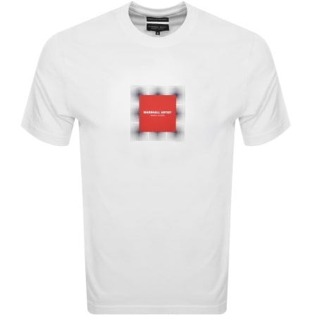 Product image for Marshall Artist Shadow Check T Shirt White