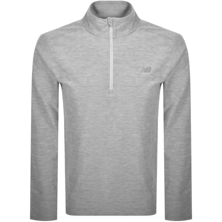 Product image for New Balance Quarter Zip Track Top Grey