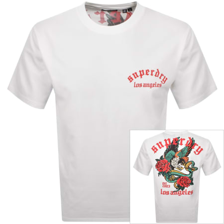 Product image for Superdry Neo Trad Tattoo T Shirt White