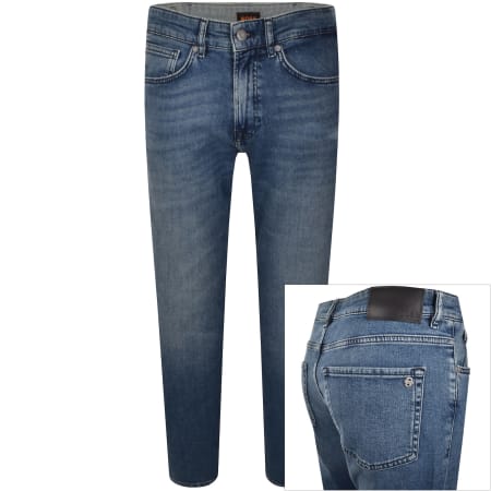 Product image for BOSS Onyx Slim Tapered Fit Mid Wash Jeans Blue