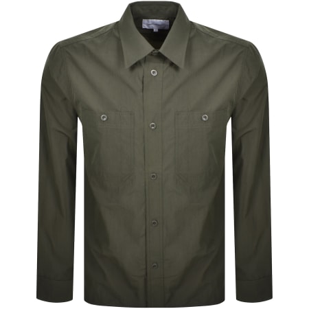 Product image for Norse Projects Silas Tech Poplin 2.0 Shirt Green
