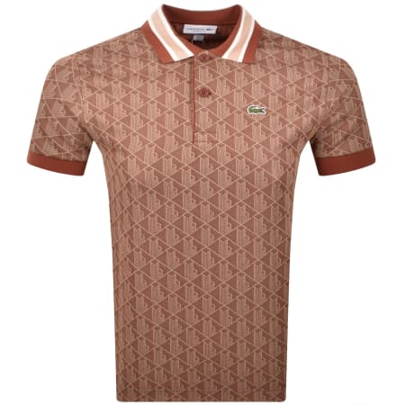 Product image for Lacoste Logo Polo T Shirt Brown