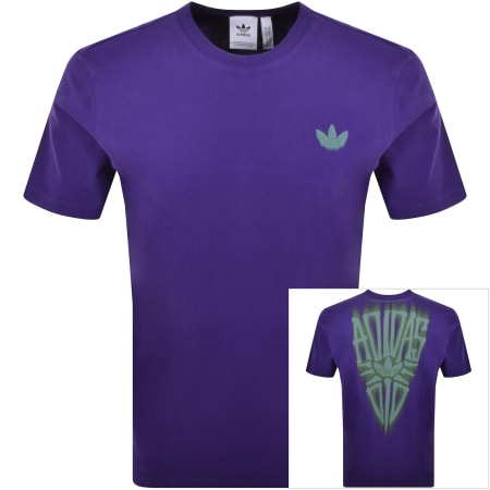 Product image for adidas Originals Skeleton Back T Shirt Purple
