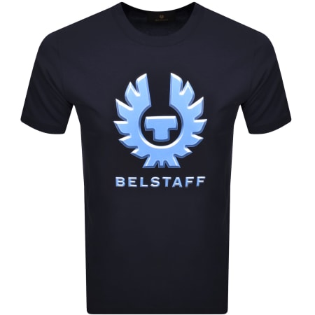 Product image for Belstaff Liquify Graphic T Shirt Dark Ink Navy
