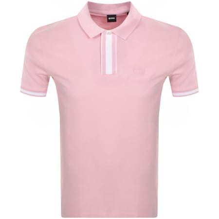 Product image for BOSS Parlay 185 Polo T Shirt Pink