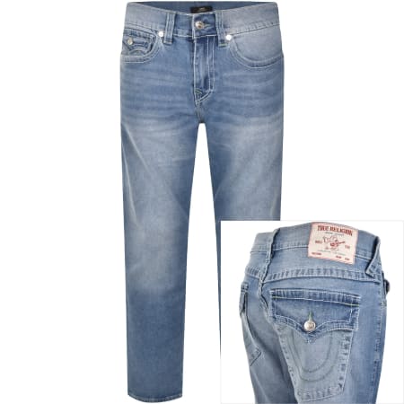 Product image for True Religion Geno Big T Flap Slim Jeans Blue