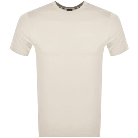 Product image for BOSS Thompson 01 Logo T Shirt Cream