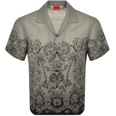 Product image for HUGO Espino Short Sleeve Shirt Brown