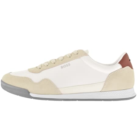 Product image for BOSS Titanium Trainers Open White