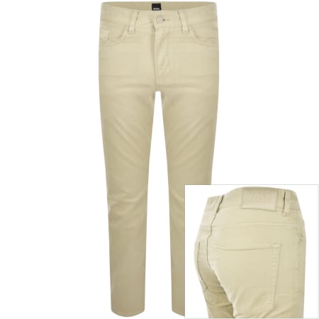Product image for BOSS H Delaware Slim Fit Jeans Beige