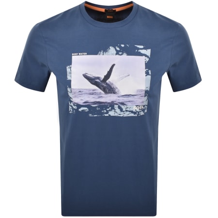 Product image for BOSS Te Dunetrace T Shirt Blue