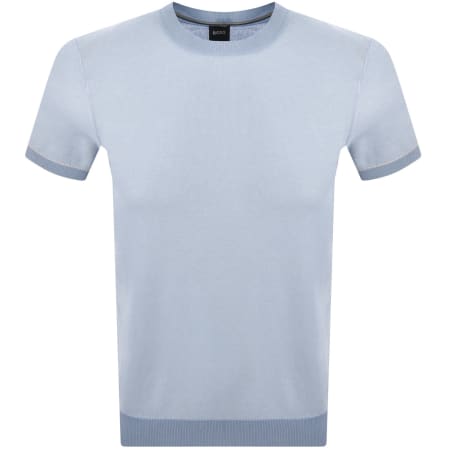 Product image for BOSS H Jianluca Knit T Shirt Blue