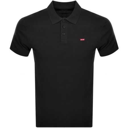 Product image for Levis Original HM Short Sleeved Polo T Shirt Black
