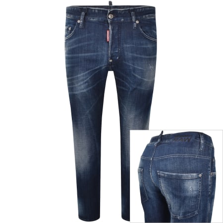 Product image for DSQUARED2 Skater Dark Wash Jeans Blue