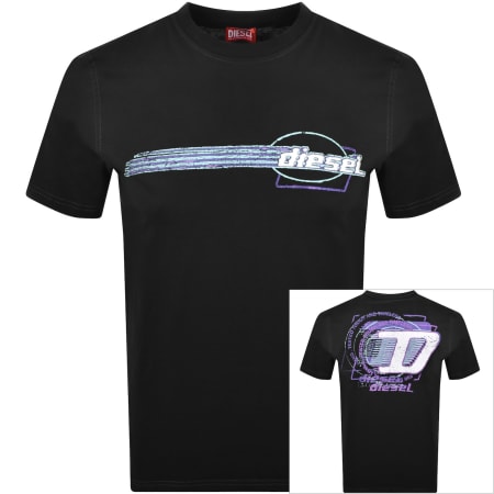 Product image for Diesel T Boxt Div T Shirt Black