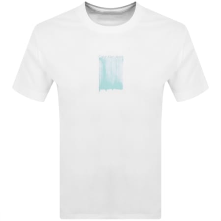 Product image for Calvin Klein Jeans Brush Stroke T Shirt White