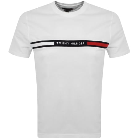 Product image for Tommy Hilfiger Logo T Shirt White