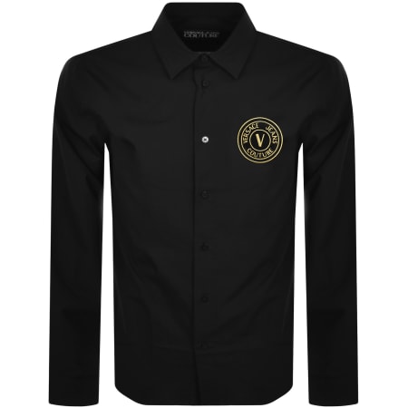 Product image for Versace Jeans Couture Long Sleeve Shirt Black