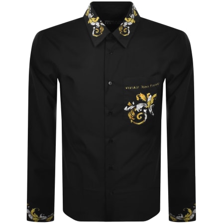 Product image for Versace Jeans Couture Long Sleeve Shirt Black