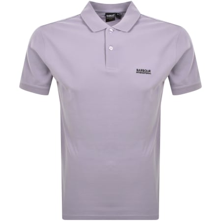 Product image for Barbour International Lightweight Polo Purple