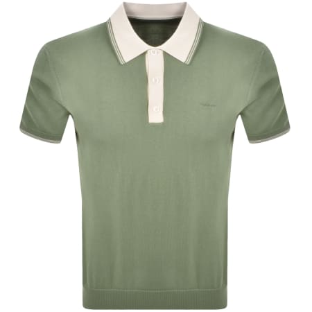 Product image for Gant Modal Blend Polo T Shirt Kalamata Green