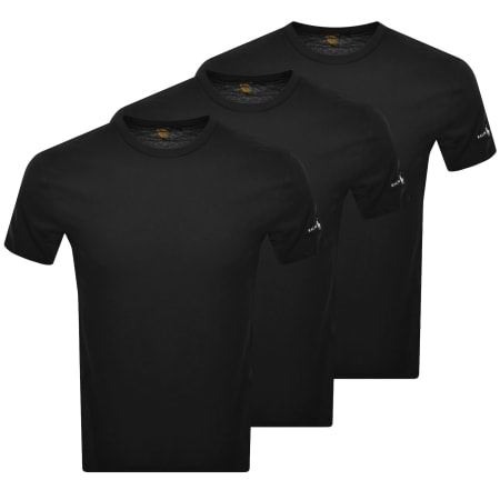 Product image for Ralph Lauren 3 Pack Short Sleeve T Shirts Black