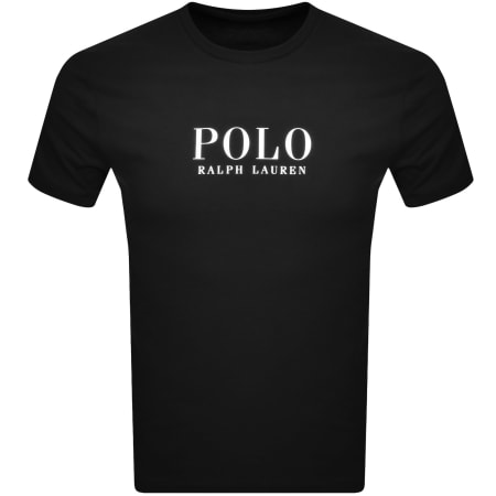 Product image for Ralph Lauren Logo Crew Neck T Shirt Black
