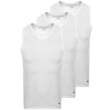 Product image for Calvin Klein 3 Pack Vests White