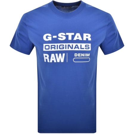 Product image for G-Star Originals Logo T Shirt Pilot Blue
