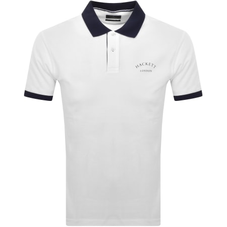 Product image for Hackett Essential Polo T Shirt Optic White