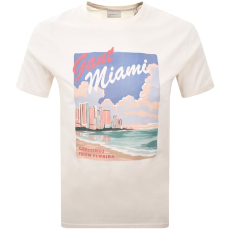 Product image for Gant Original Graphic T Shirt Cream